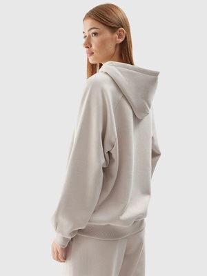 Bluza 4F Hoodie U704 unisex beżowa