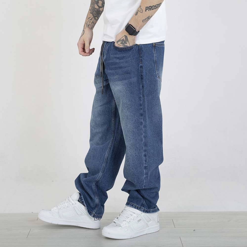 Spodnie Baggy Prosto Termac niebieskie