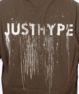 Hype-Disheleved T-Shirt Khaki