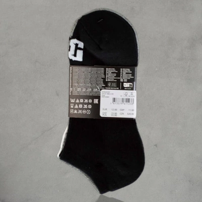 Skarpety DC Shoes DC Ankle 3PAK ADYAA03187-KVJ8 białe czarne szare