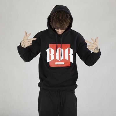 Bluza Hoodie Bluza B.O.R. Biuro Ochrony Rapu Color Box czarna