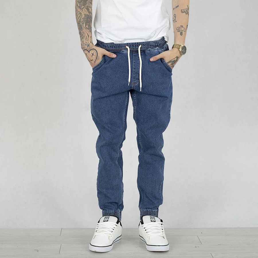 Spodnie Jogger SSG Slim Small Logo niebieskie