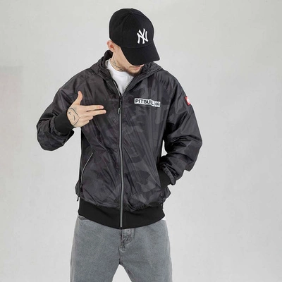 Kurtka Pit Bull Athletic Logo czarna camo