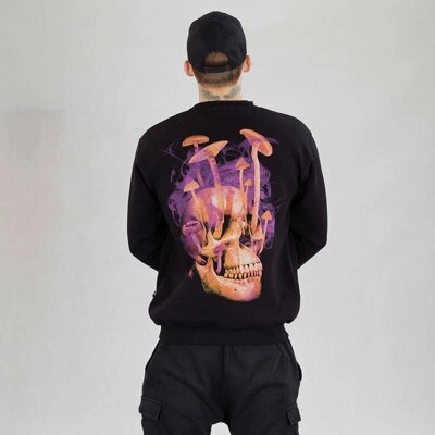 Bluza Brain Dead Familia Crewneck Psylocybe czarna