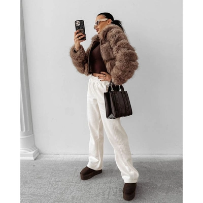 Kurtka damska Olavoga Lanika beżowa