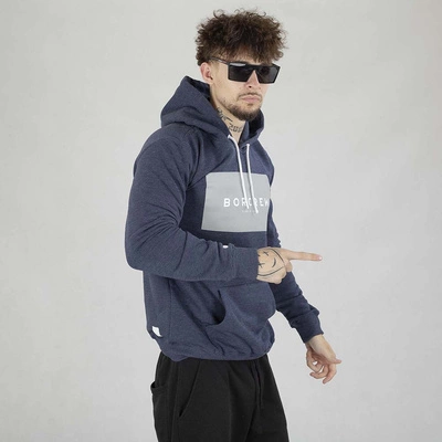 Bluza Hoodie Biuro Ochrony Rapu BOX granatowy melanż