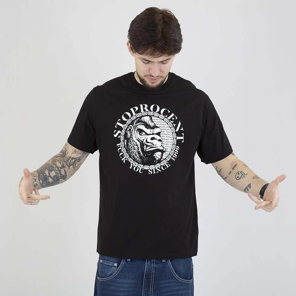 Koszulka Stoprocent 25th Anniversary Gorilla czarna