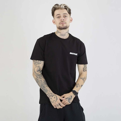 Koszulka Motive Yourself Back Yellow Blue Logo czarna