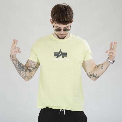 Koszulka Alpha Industries Basic T Rubber 100501RB limonkowa