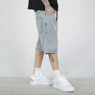 Krótkie Spodenki Mass Baggy Fit Slang Jeans jasne niebieskie
