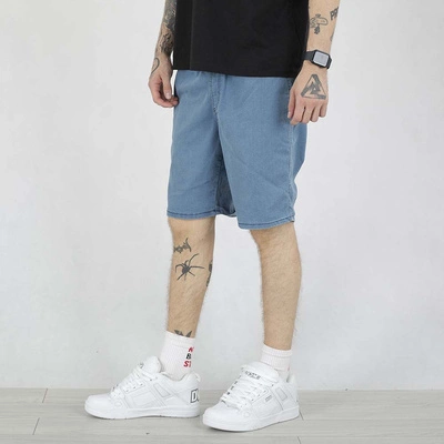 Spodenki Jeansowe Patriotic Kastet Logo jasne niebieskie