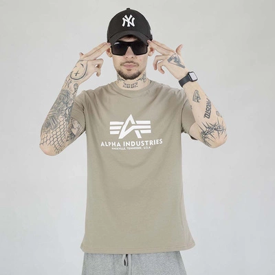 Koszulka Alpha Industries Basic 100501 piaskowy