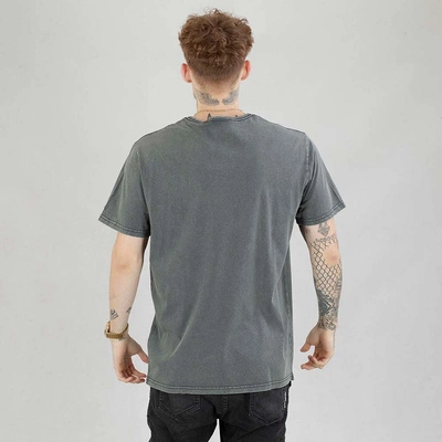 Koszulka Pit Bull Denim Washed Brand grafitowa