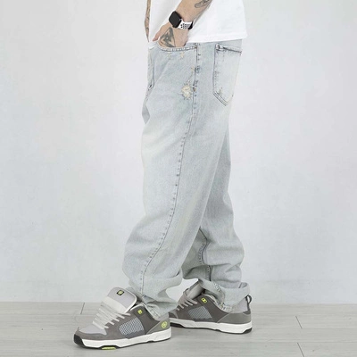 Spodnie Baggy I8 Denim BAG54 jasne niebieskie