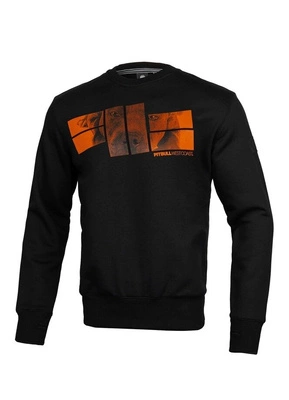 Bluza Pit Bull Crewneck Orange Logo czarna