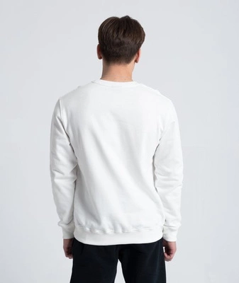 Smoke Story RAGLAN STRAIGHT Bluza bez kaptura Biały Śmietankowy