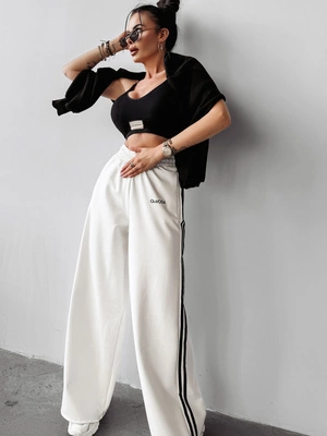 Spodnie Damskie dresowe Olavoga Andra ecru