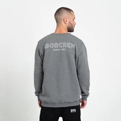 Biuro Ochrony Rapu-Classic Borcrew Outline Bluza Ciemny Szary