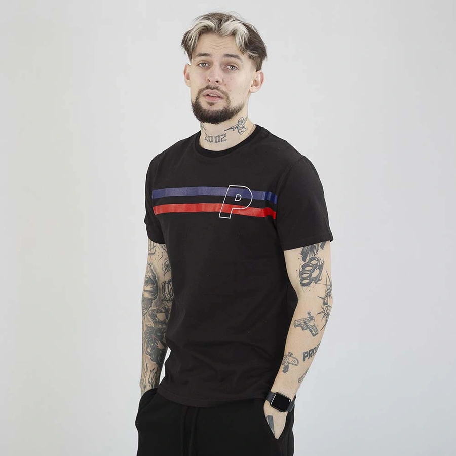 Koszulka Patriotic P Double Line czarna