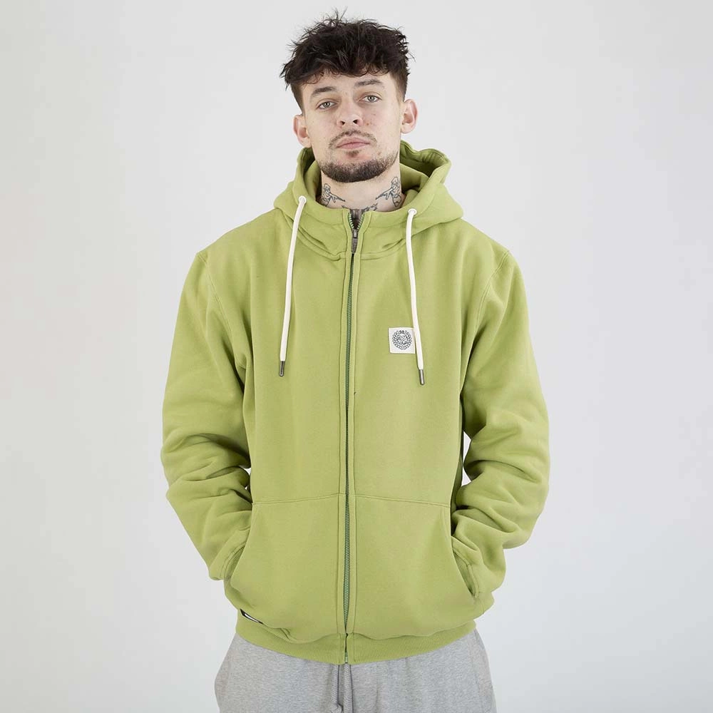 Bluza Hoodie Mass ZIP Patch oliwkowa
