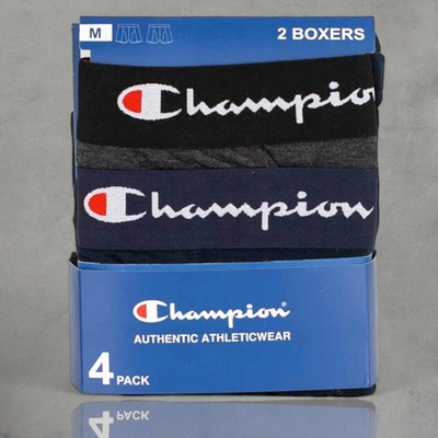 Bokserki Champion 2Pack U20002 grafitowe granatowe