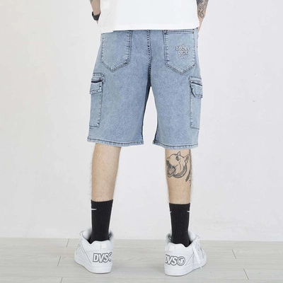 Krótkie Spodenki Lucky Dice LD Haft Name jasne niebieskie