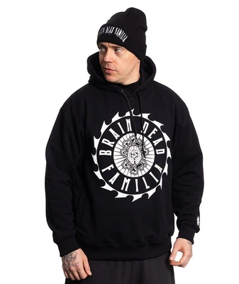 Bluza Brain Dead Familia Hoodie Sprocket czarna