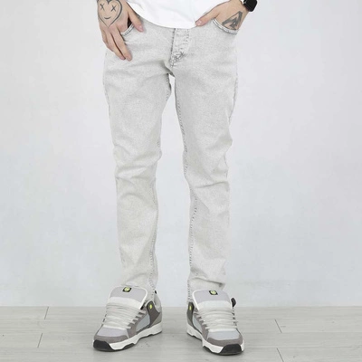 Spodnie I8 Denim SKIN08 Skinny jasne szare