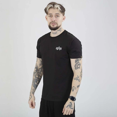 Koszulka Alpha Industries Signature Back Print 148516 czarna