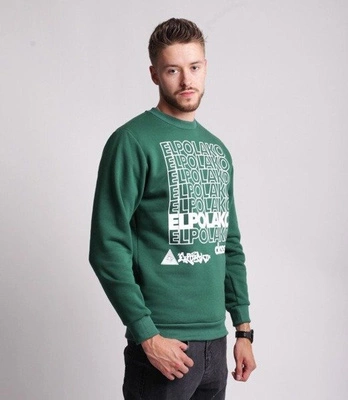 El Polako 7xELPO Bluza Ciemny Zielony