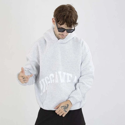Bluza Jigga Wear Hoodie Baggy College szara
