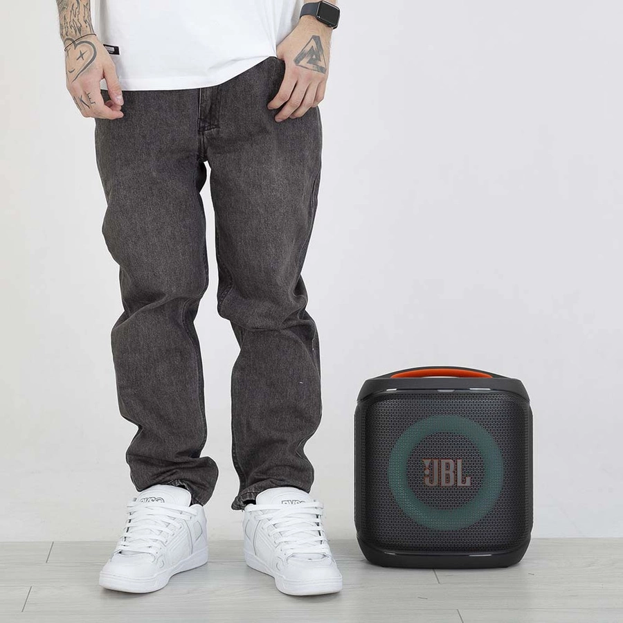 Spodnie Mass Regular Fit Box czarne sprane