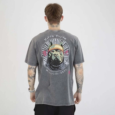 Koszulka Pit Bull Mt.Fuji washed szara