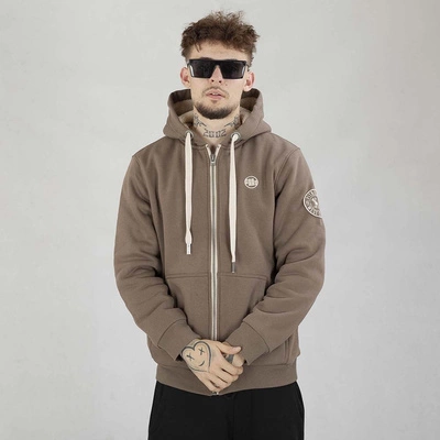 Bluza Pit Bull Hoodie Zip Sherpa Ruffin II brązowa