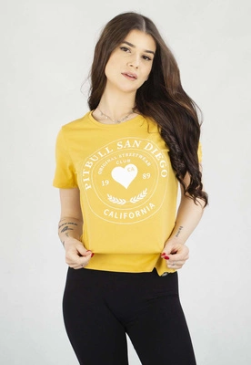 Koszulka Pit Bull Heartie żółty