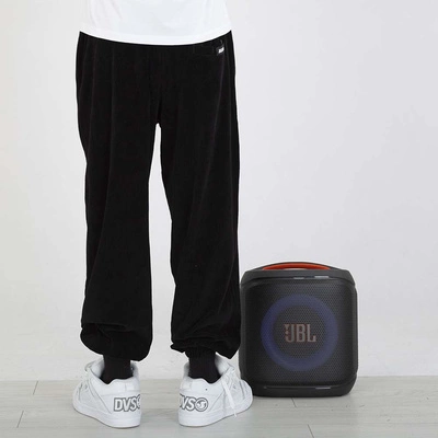 Spodnie Dresowe Jigga Wear Sztruksowe Cord czarne