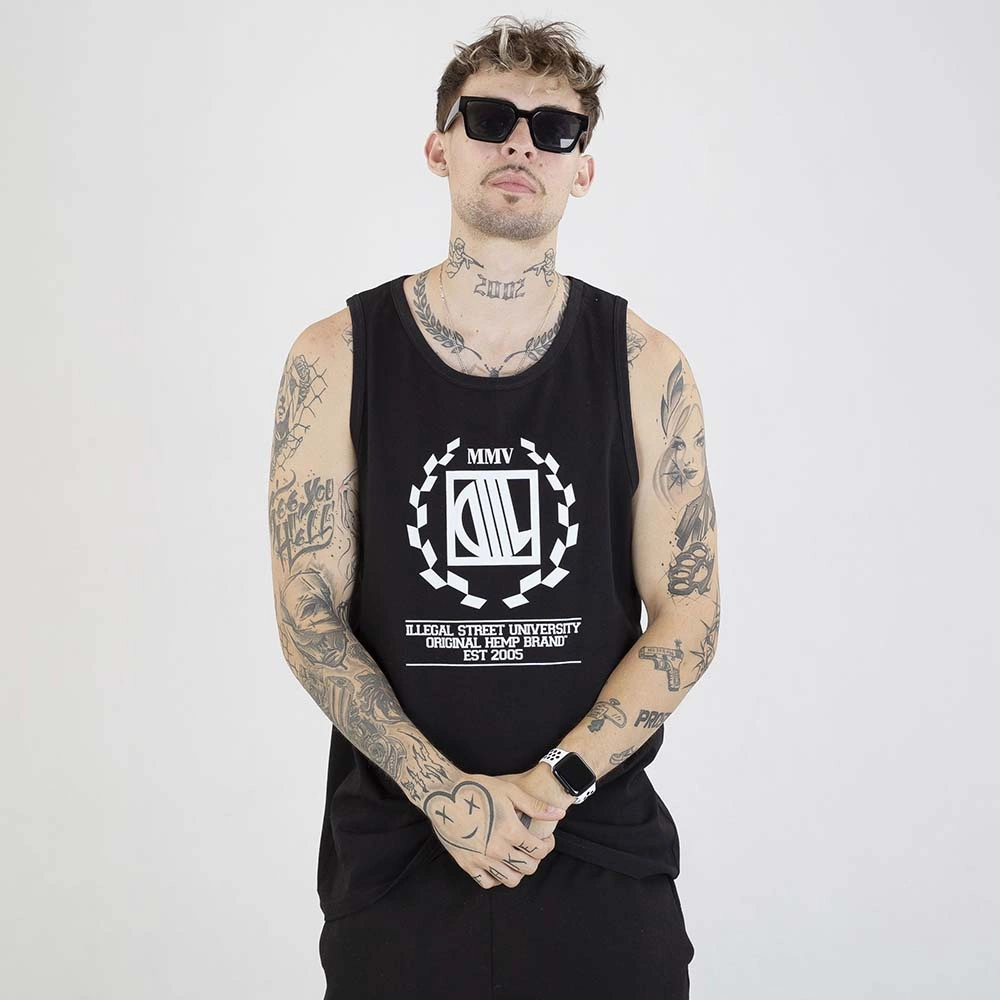 Tank Top Diil Laur czarny biały