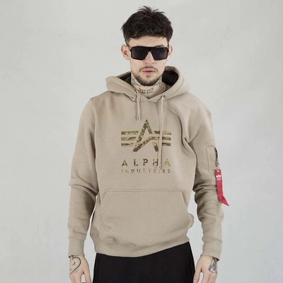 Bluza Alpha Industries Hoodie Camo TPU 146337 beżowa