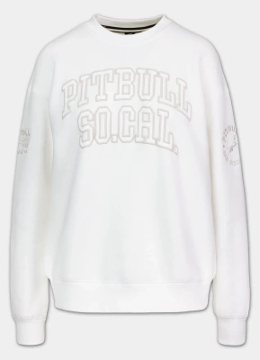 Bluza Pit Bull Crewneck Tyrian biała