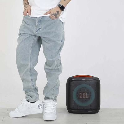 Spodnie Mass Tapered Fit Signature 2.0 jasne niebieskie