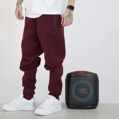 Spodnie dresowe Pit Bull Hatton bordowe