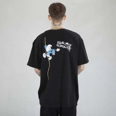 Koszulka Smerfy Baggy Graffiti czarna
