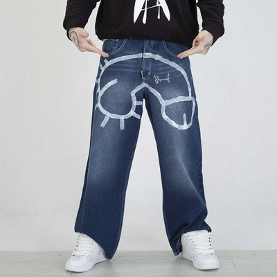 Spodnie Stoprocent Baggy Dick niebieskie