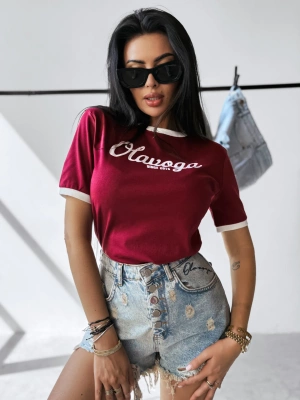 Koszulka Olavoga Aven bordowa