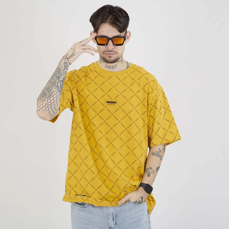 Koszulka Mass Monogram żółty
