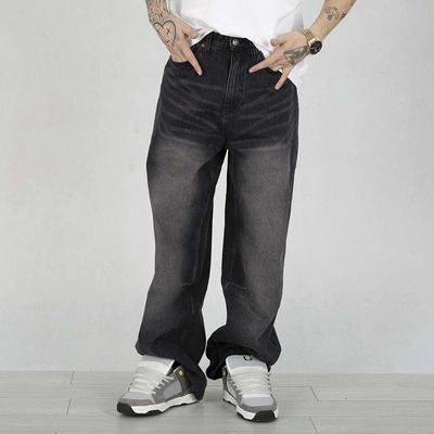 Spodnie Karl Kani Og Washed Denim Baggy 60080015 szare