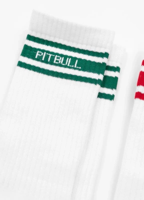 Skarpety Pit Bull High Crew Hilltop Thin 3pak białe