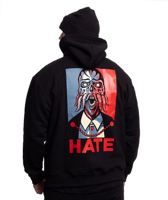 Bluza Brain Dead Familia Hoodie Hate czarna