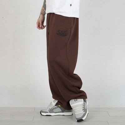 Spodnie Dresowe SSG Oval City Drawcord brązowe