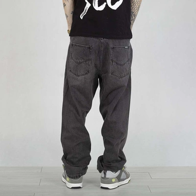 Spodnie Mass Jeans Baggy Fit Slang czarny sprany